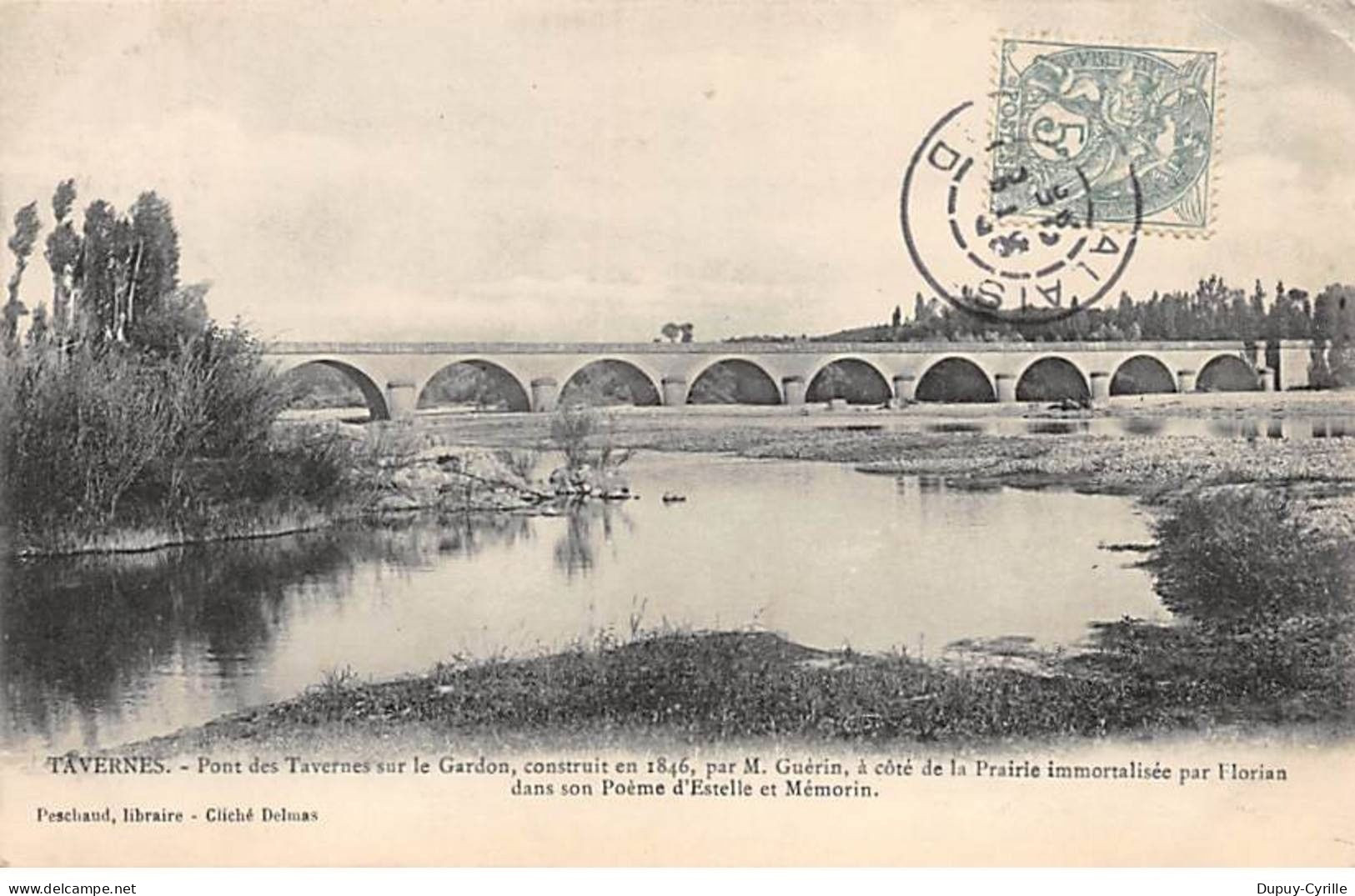TAVERNES - Pont des Tavernes sur le Gardon - très bon état