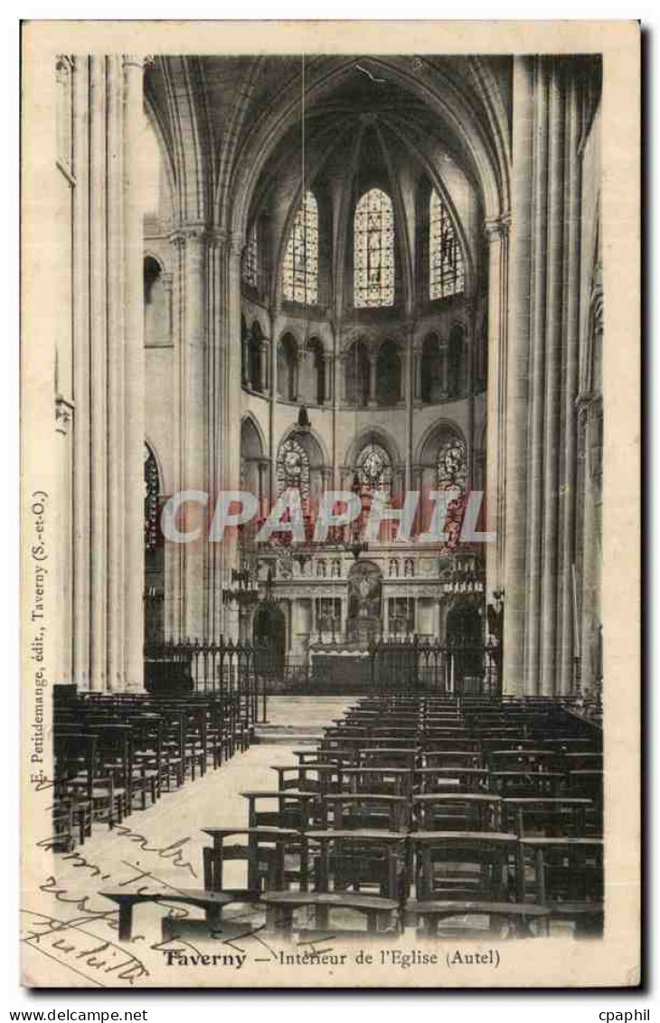 Taverny CPA interieur de l'eglise