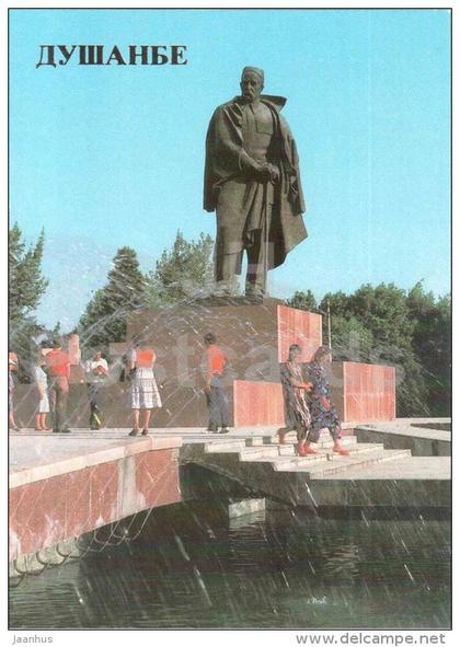 monument to S. Aini - Dushanbe - 1985 - Tajikistan USSR - unused