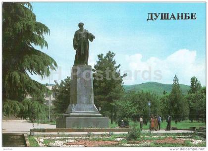 monument to the poet Rudagi - Dushanbe - 1985 - Tajikistan USSR - unused