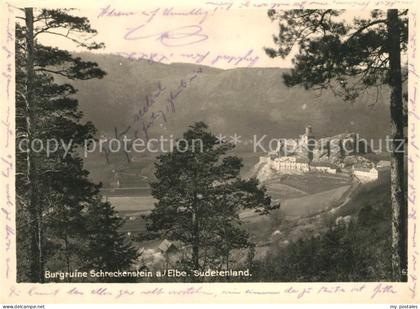 Burg Schreckenstein Burg Strekov Burgruine Sudetenland