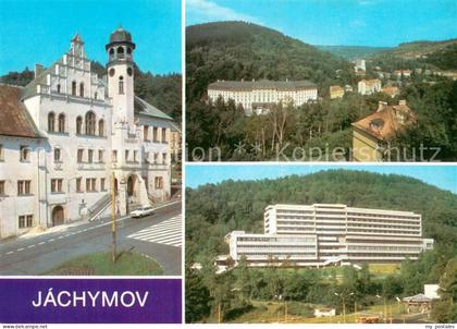 Jachymov Sankt Joachimsthal Rathaus Stadtpanorama Sanatorium