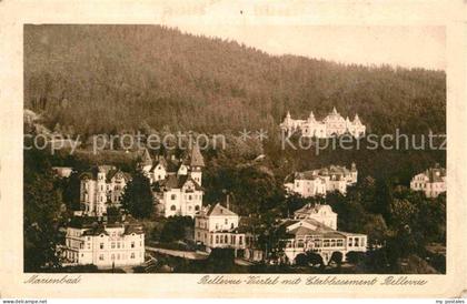 Marienbad Tschechien Boehmen Bellevue Viertel mit Etablissement Bellevue