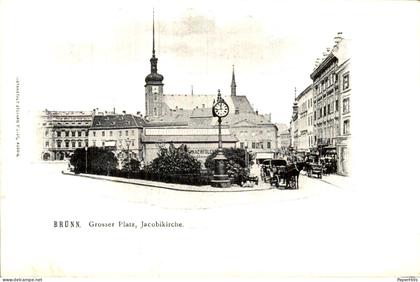 Tsjechië Czech Republic - Brünn - Grosser Platz, Jacobikirche