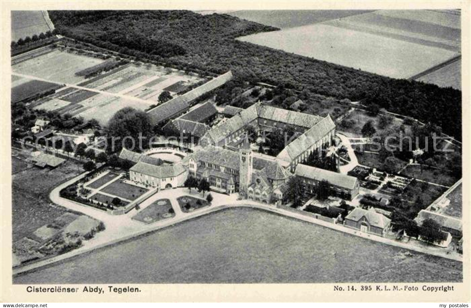 Tegelen Cistercienser Abdy Kloster Fliegeraufnahme