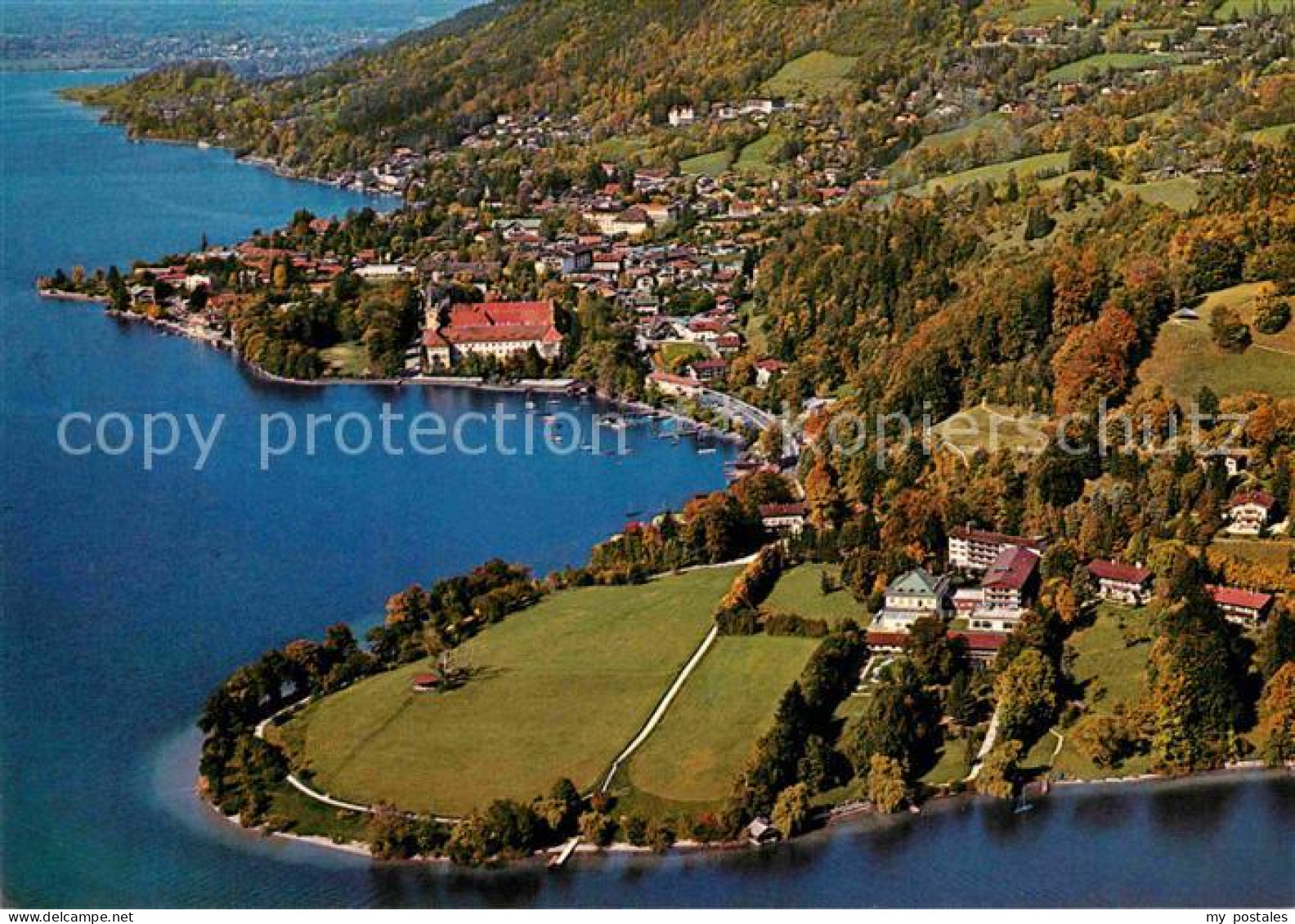 Tegernsee Bayern Fliegeraufnahme Klinik Tegernsee der LVA Ndb