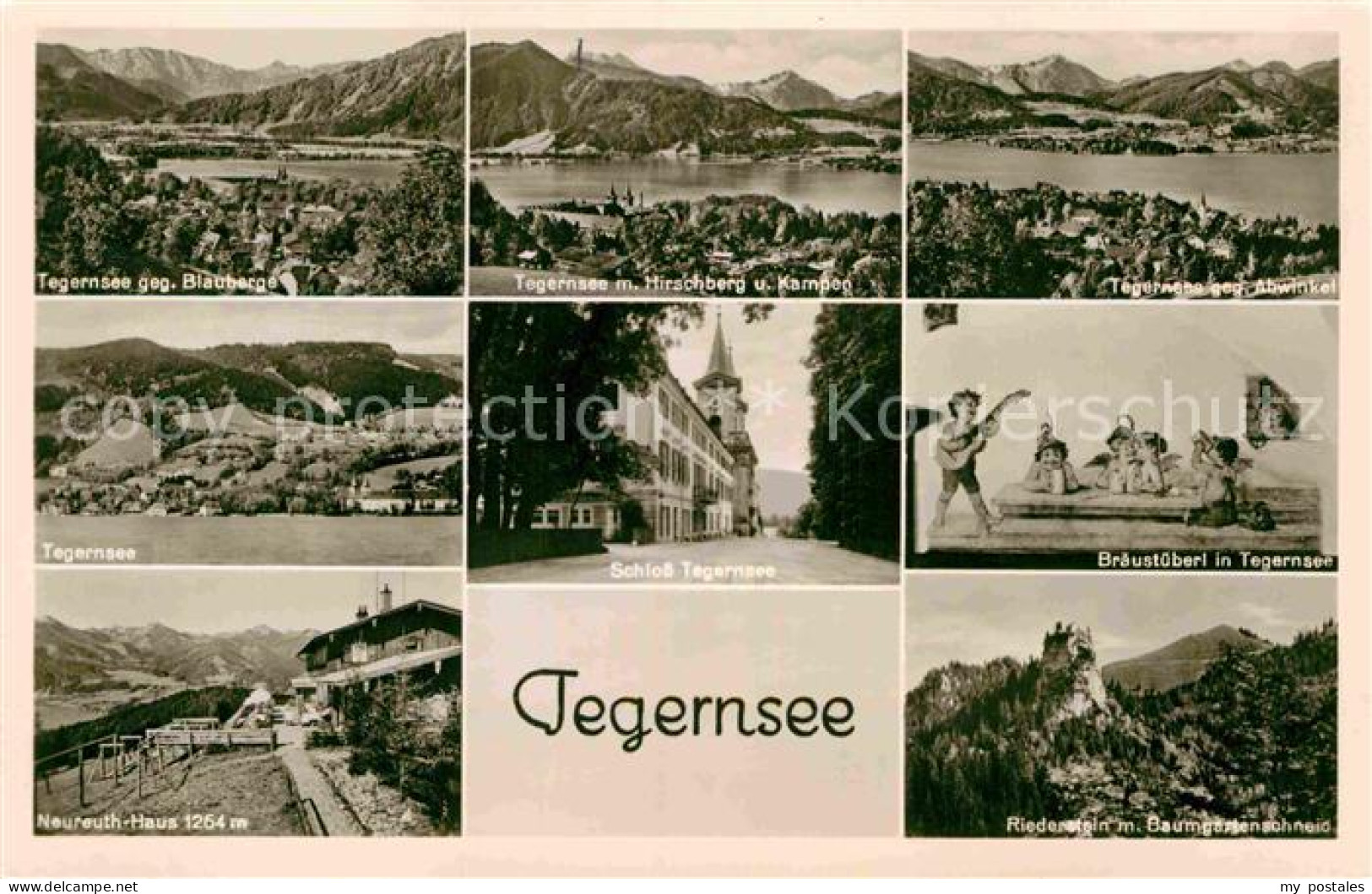 Tegernsee Bayern Schloss Tegernsee Braeustueberl Neureuth-Haus