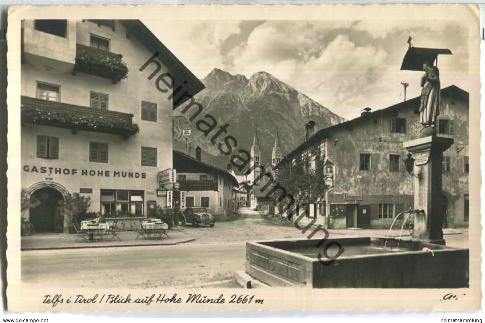 Telfs - Gasthof Hohe Munde - Foto-Ansichtskarte - Verlag Foto-Kohlbauer Pfronten