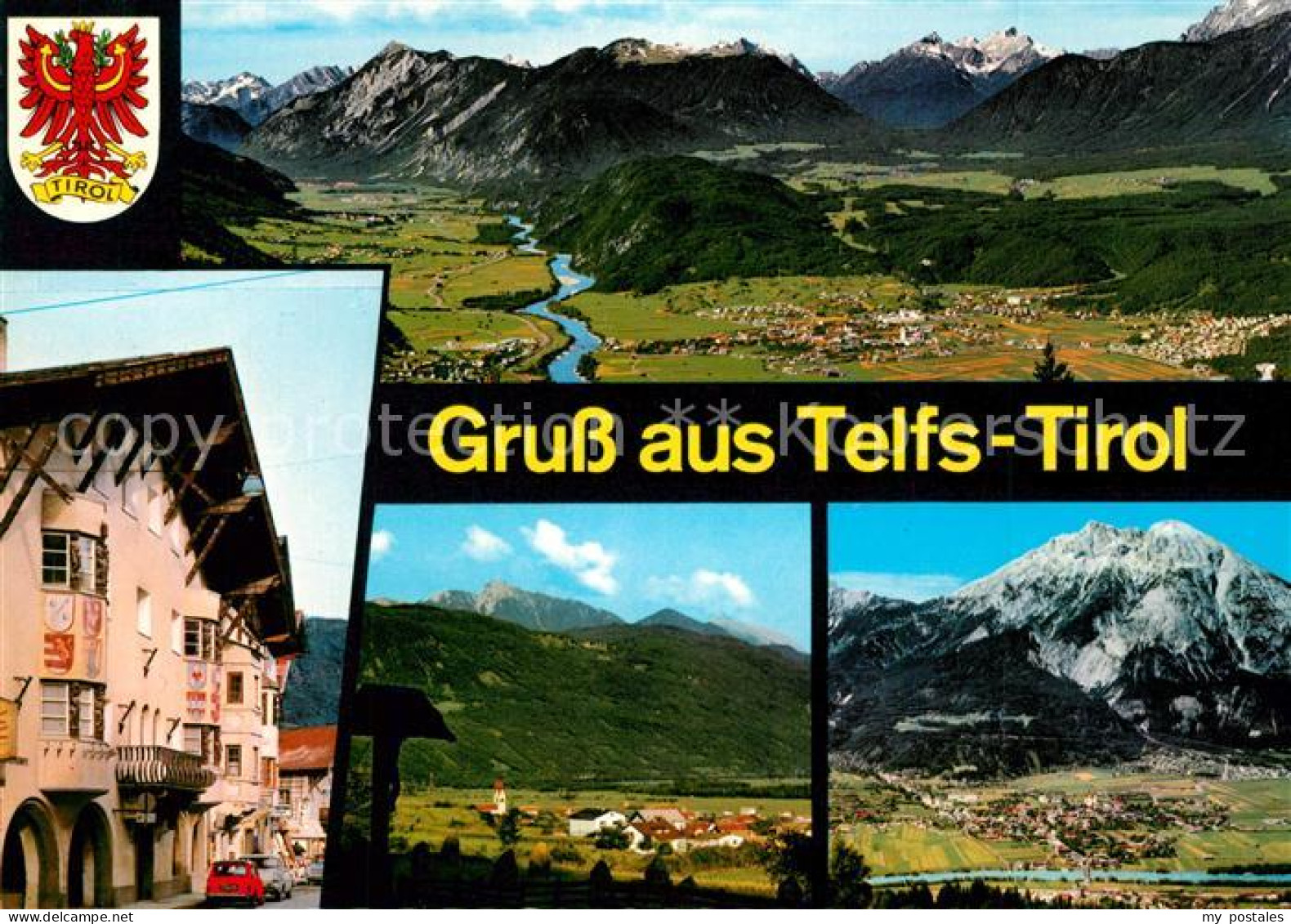 Telfs Tirol Fliegeraufnahme