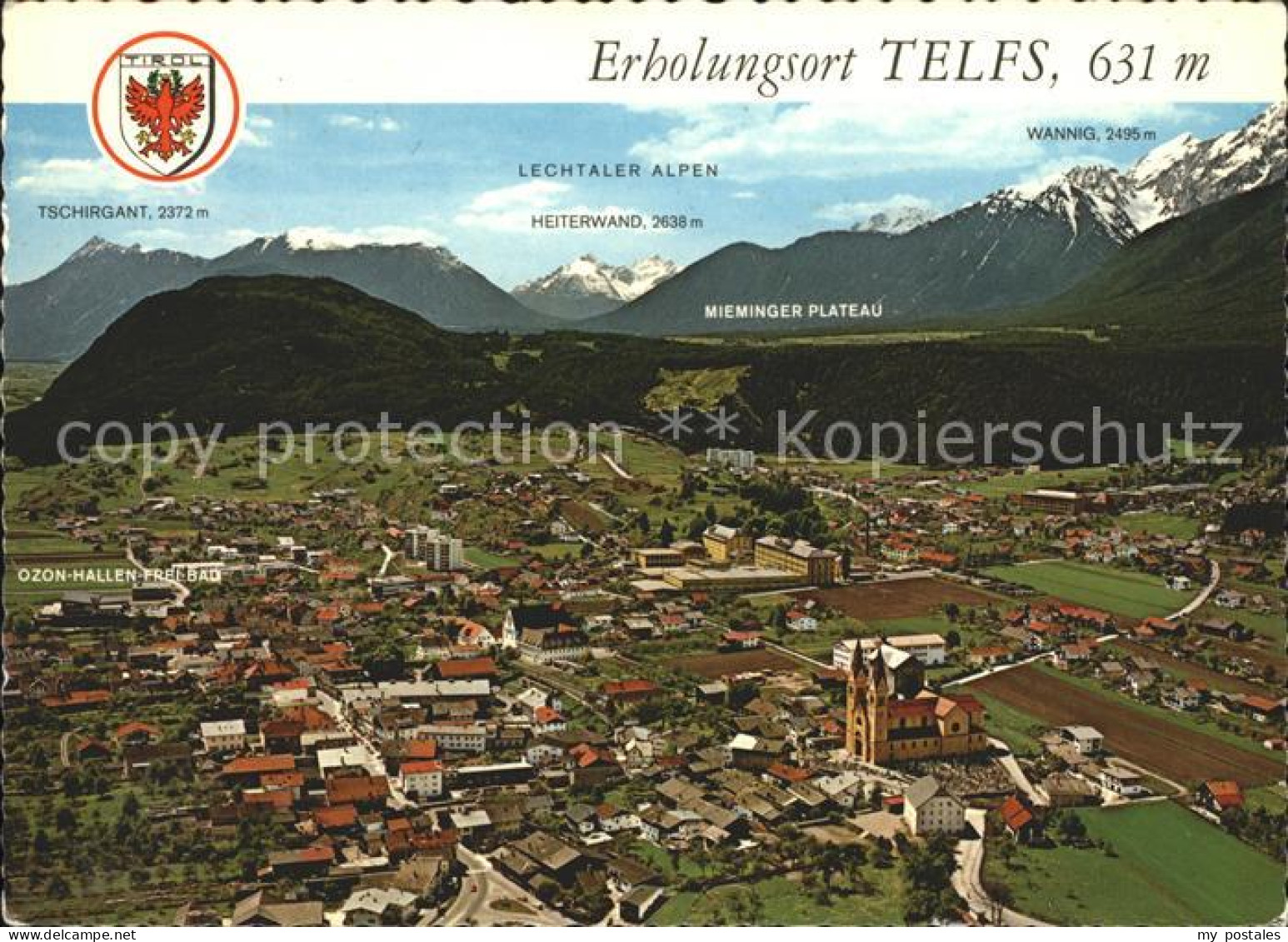 Telfs Tirol Fliegeraufnahme