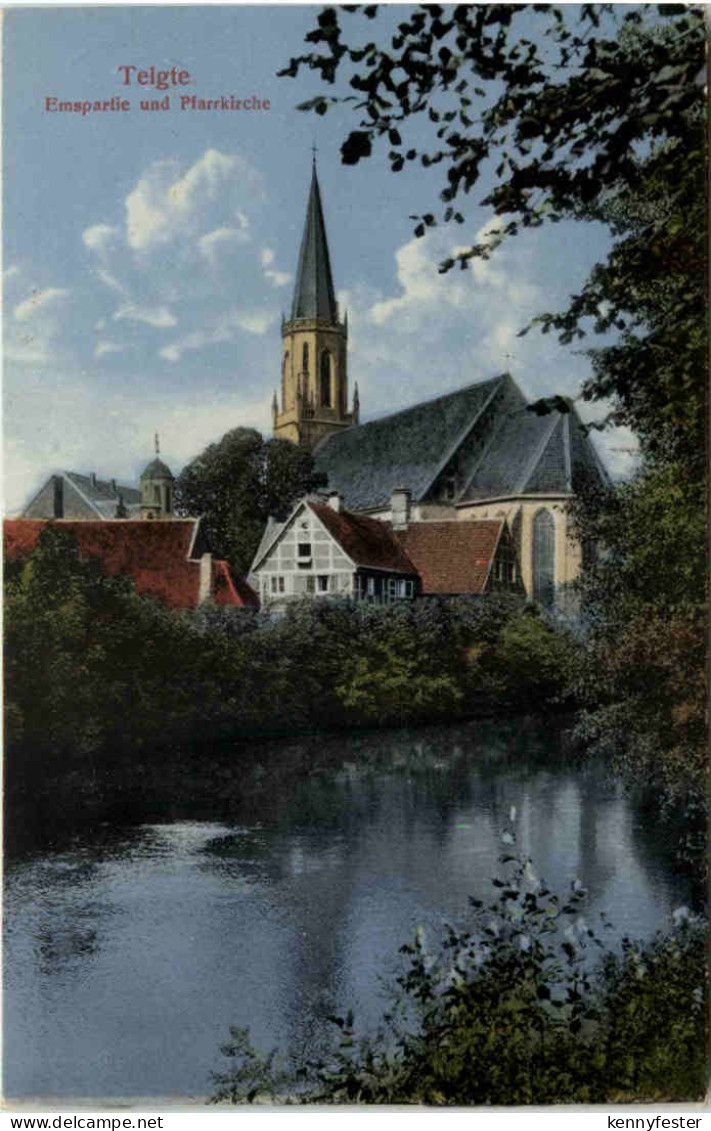 Telgte, Emspartie und Pfarrkirche