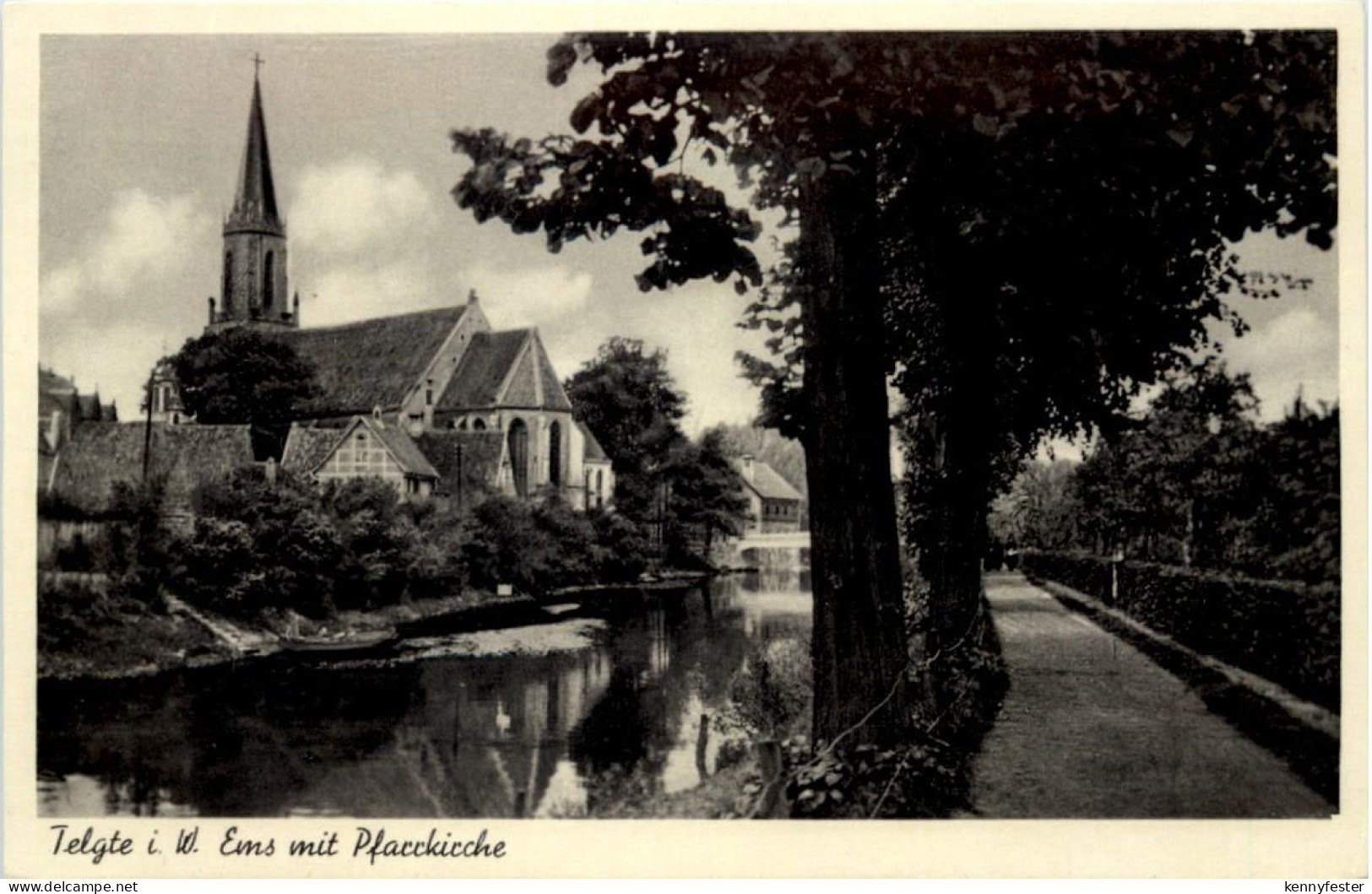 Telgte in Westfalen, Ems mit Pfarrkirche