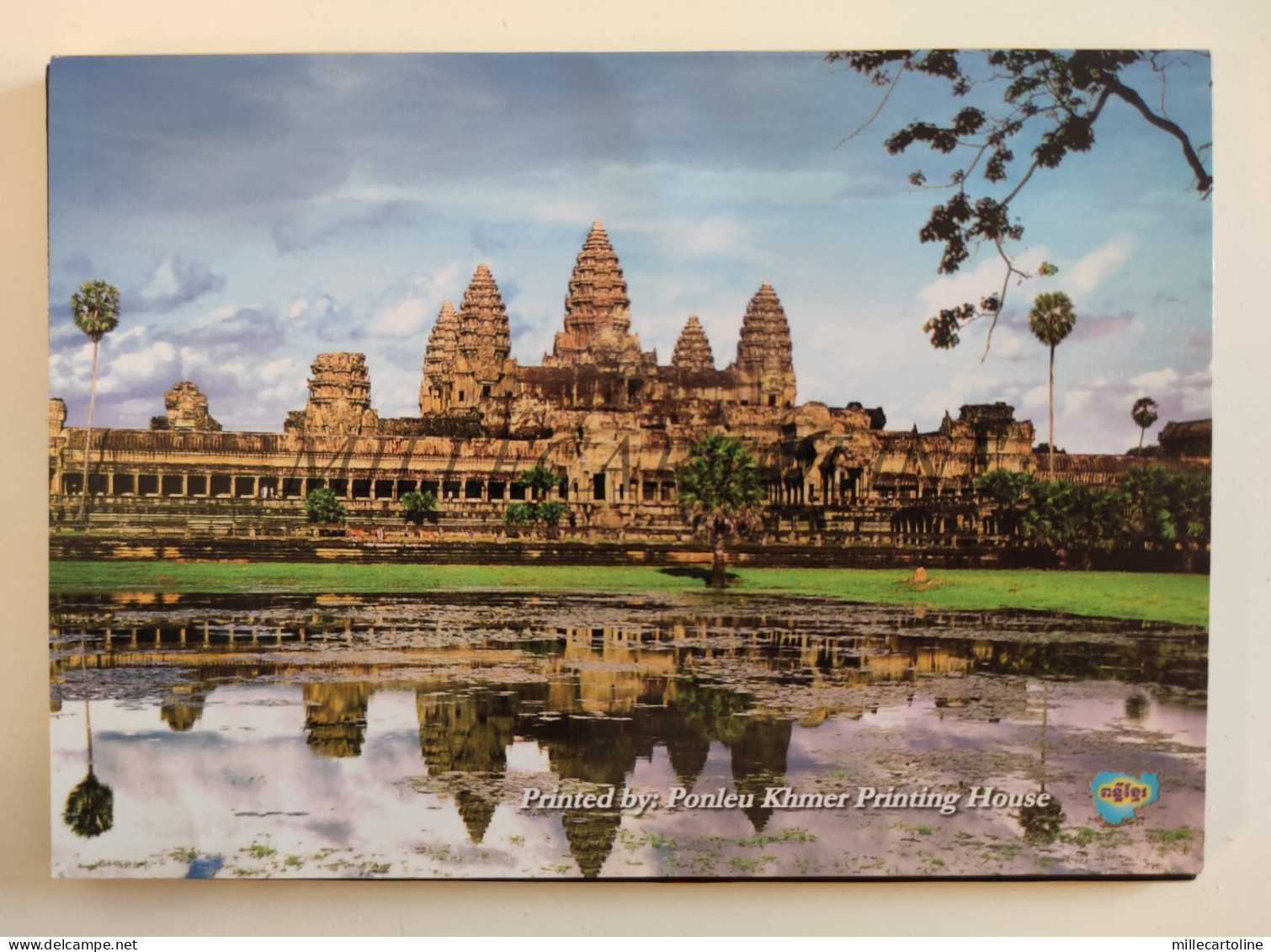 TEMPLES OF CAMBODIA - 10 Postcards Folder
