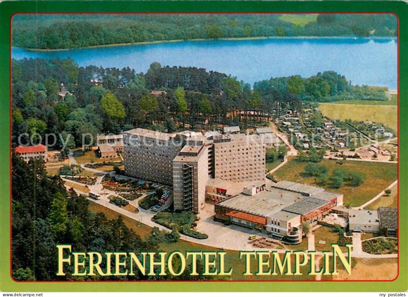 Templin Ferienhotel Templin am Luebbesee Fliegeraufnahme