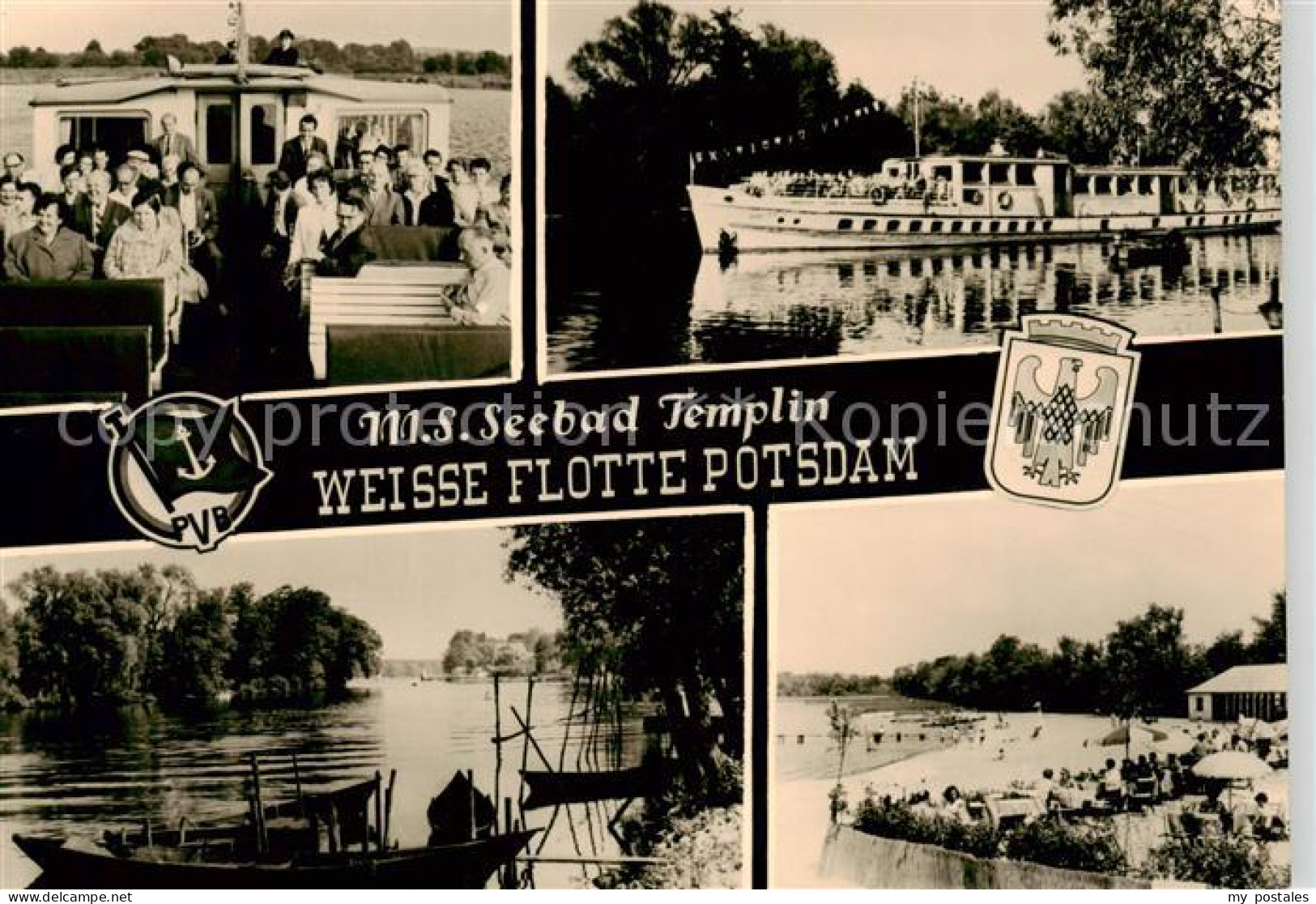 Templin Motorschiff Seebad Templin Weisse Flotte