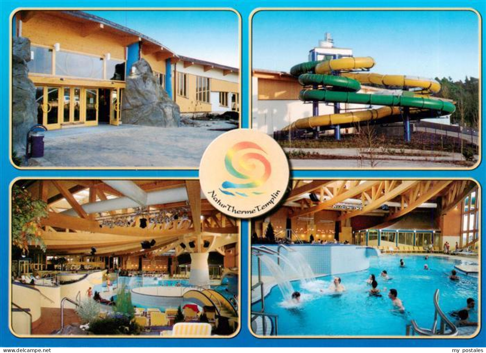 Templin Natur Therme Templin Gastraum Wasserrutsche Hallenbad