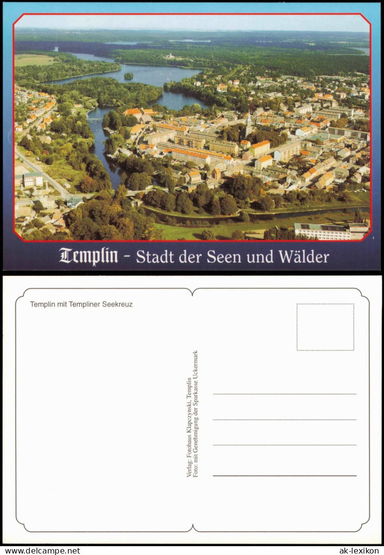 Templin Templin mit Templiner Seekreuz Luftbild Luftaufnahme 2000
