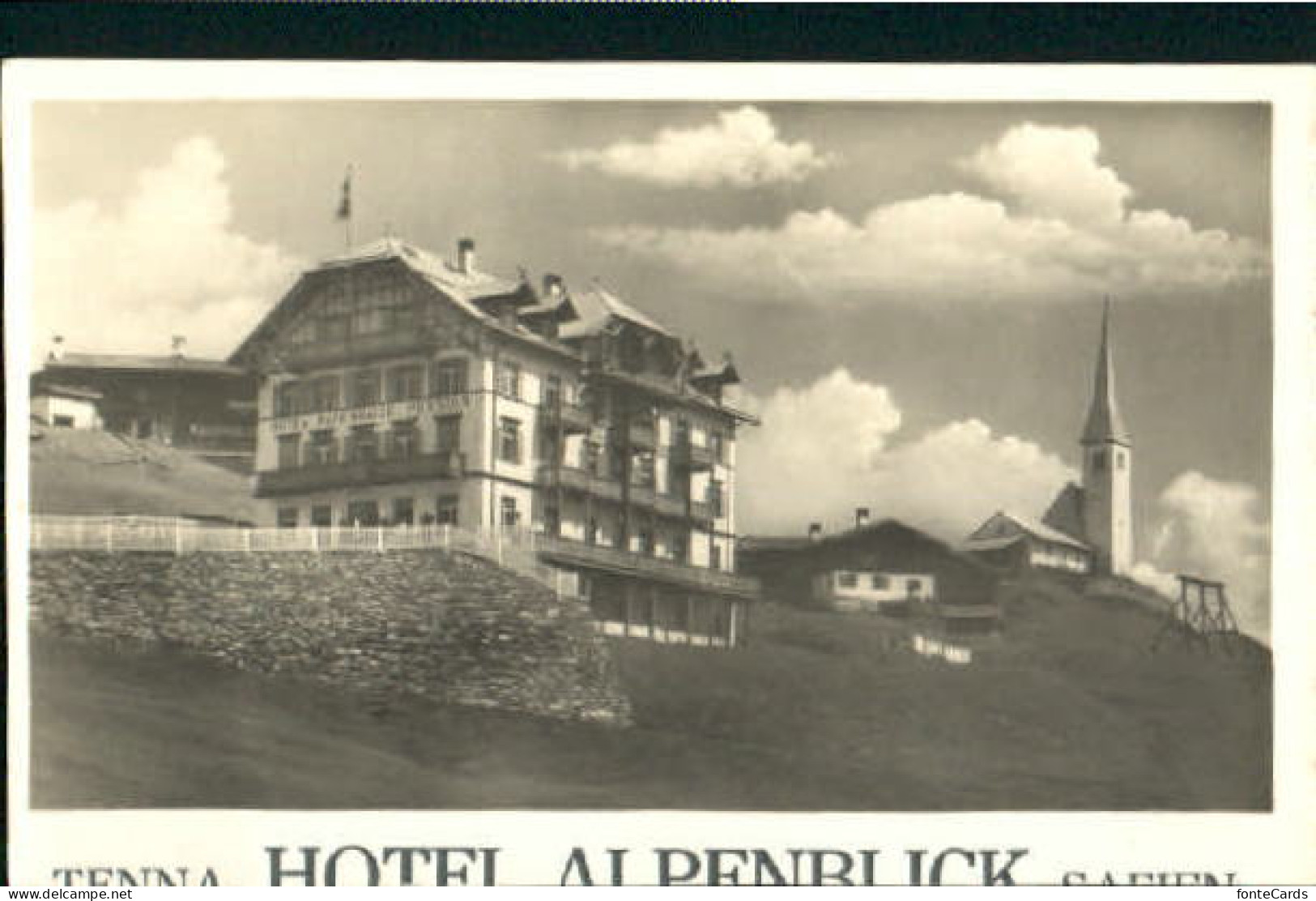 Tenna Hotel Werbekarte