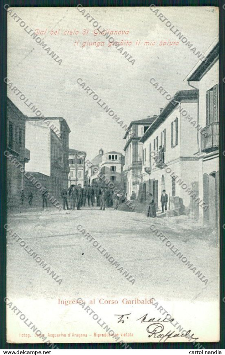 Teramo Giulianova cartolina QQ4301