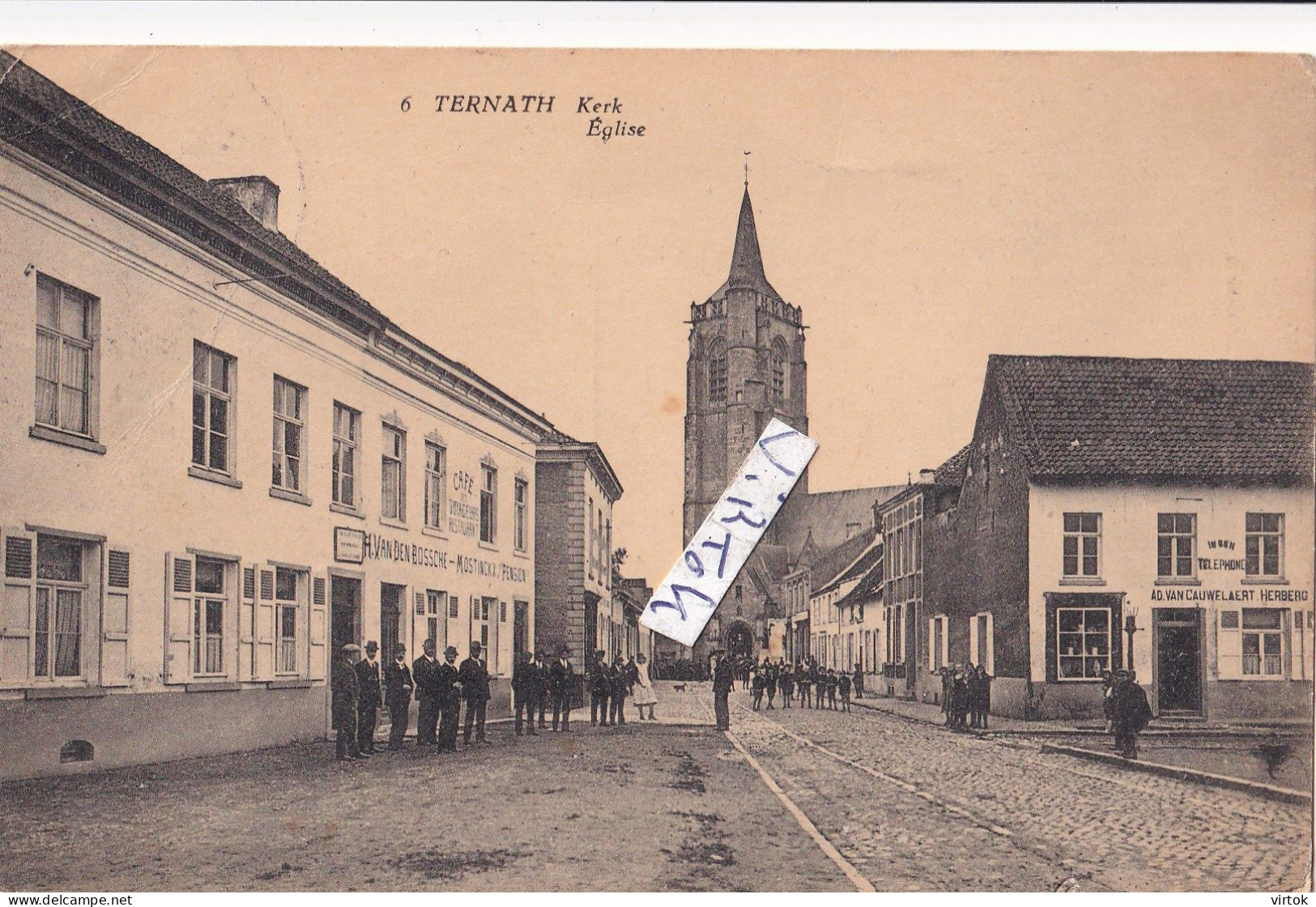 TERNAT :  Kerk  ( Edit.  C. Cisters Schilder Ternath )  met zegel