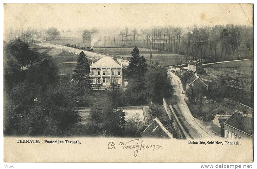 TERNAT : Pastorij    ( geschreven 1904 met  zegel )