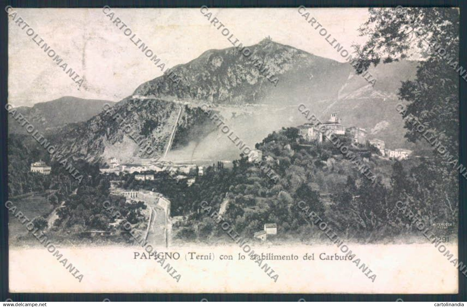 Terni Papigno cartolina MQ1537