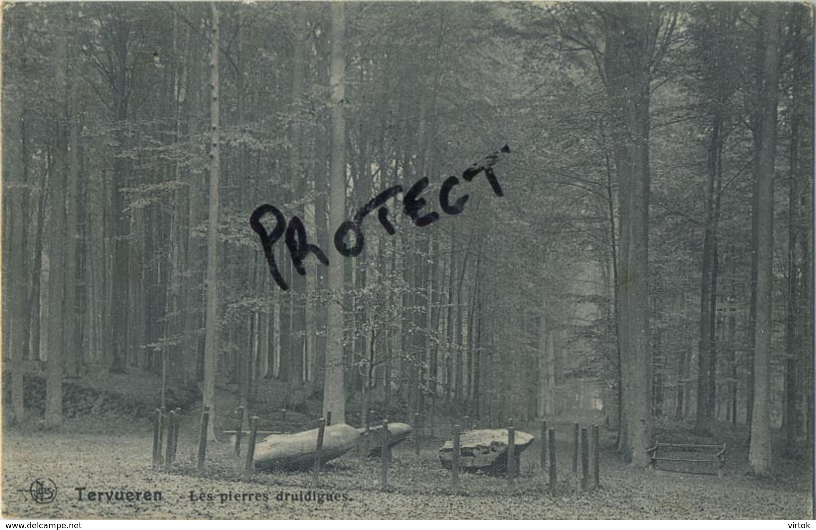 Tervuren : 2 kaarten met stempel verso TERVUEREN  (  zie 4 scans )