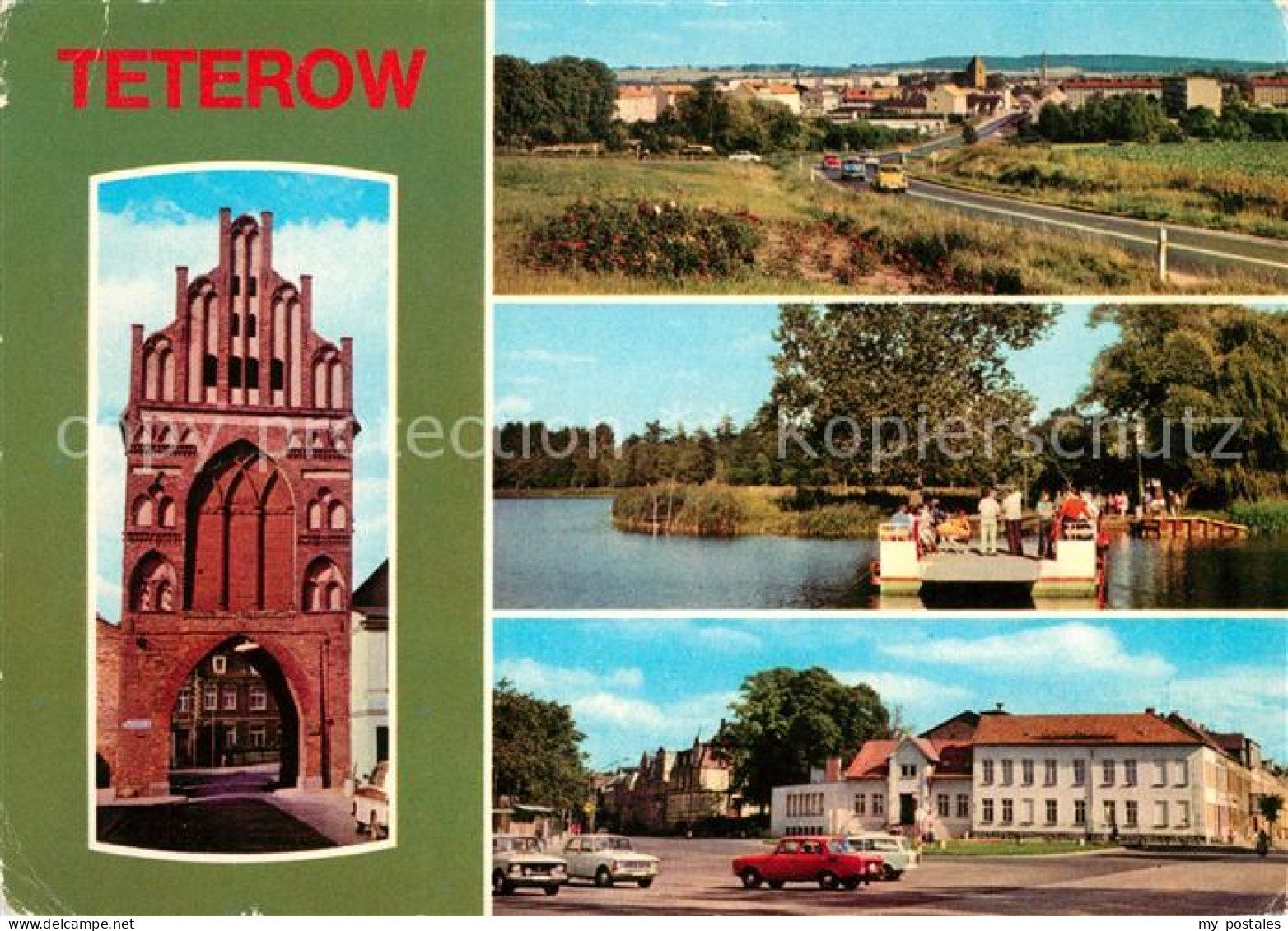 Teterow Mecklenburg Vorpommern Rostocker Tor Faehre Burgwallinsel Kreiskulturhau