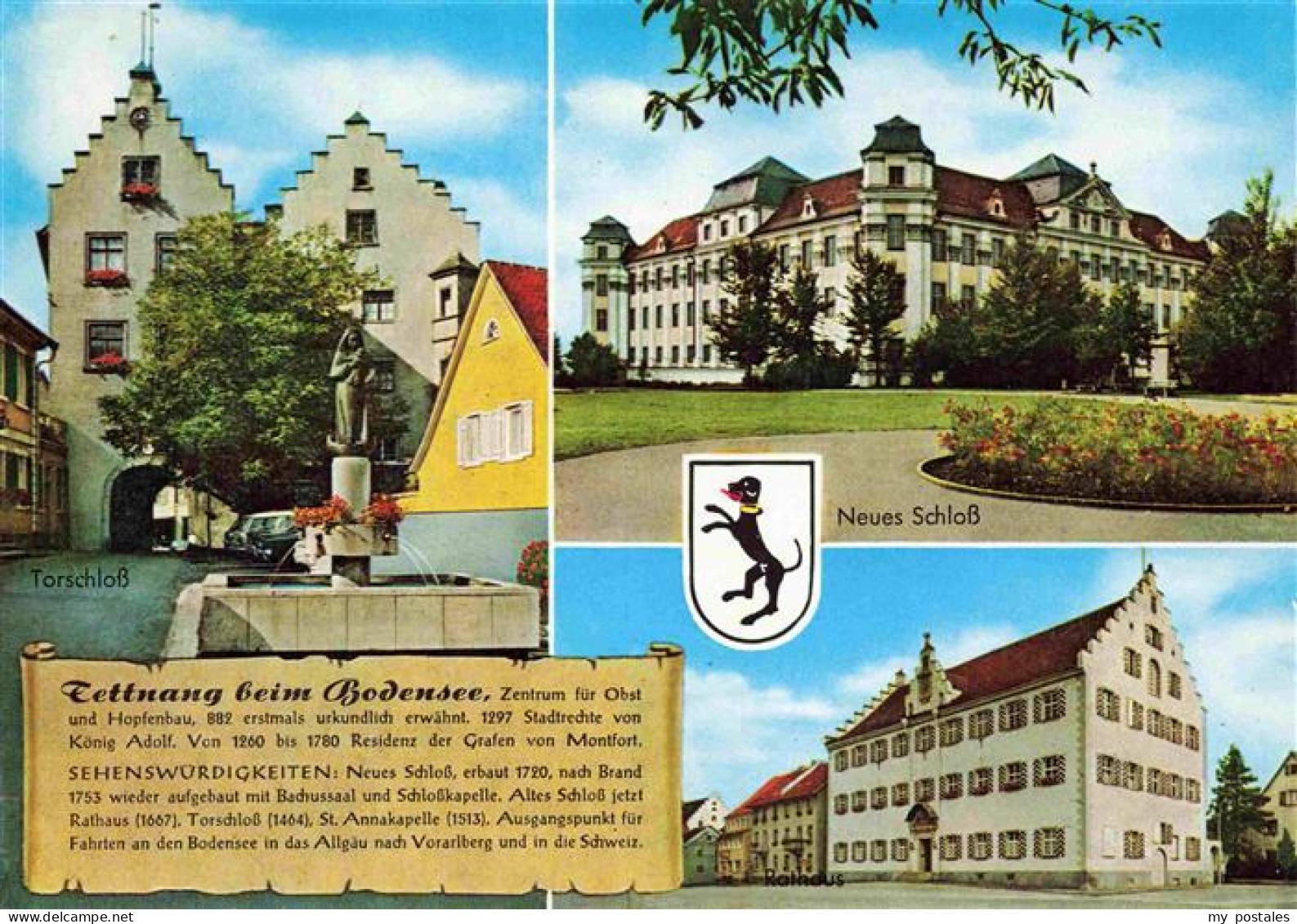 Tettnang Neues Schloss Torschloss Brunnen Rathaus
