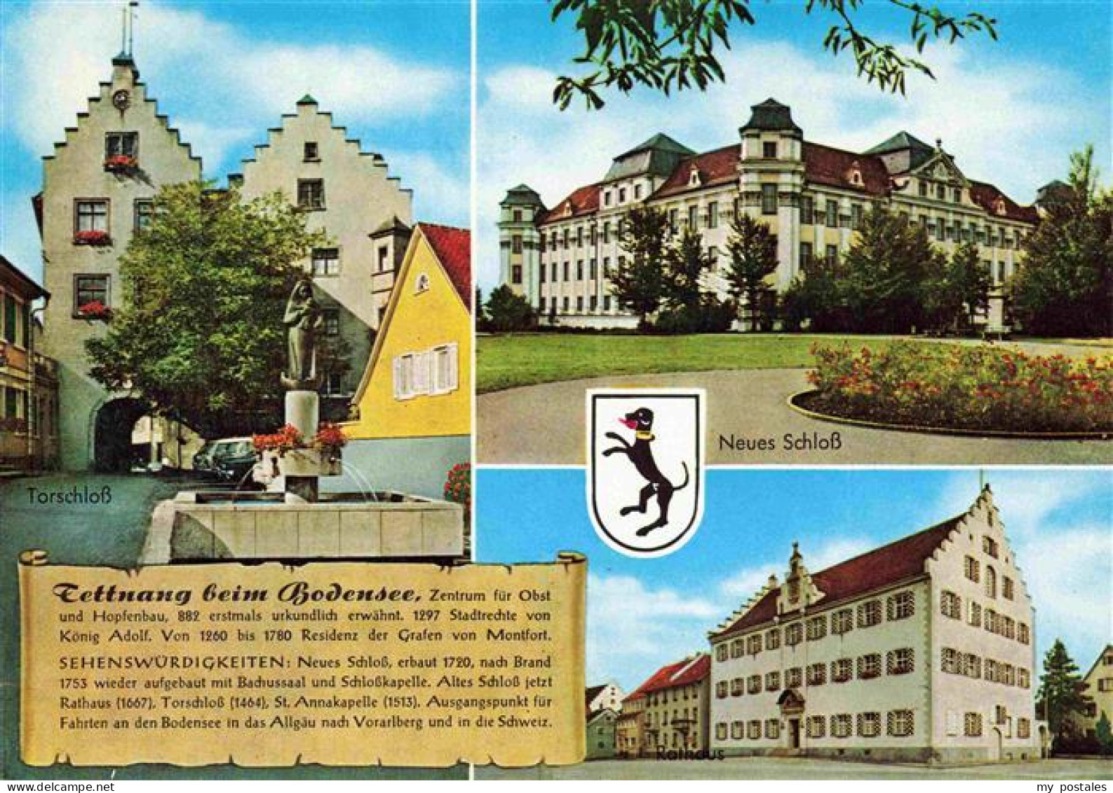 Tettnang Neues Schloss Torschloss Brunnen Rathaus