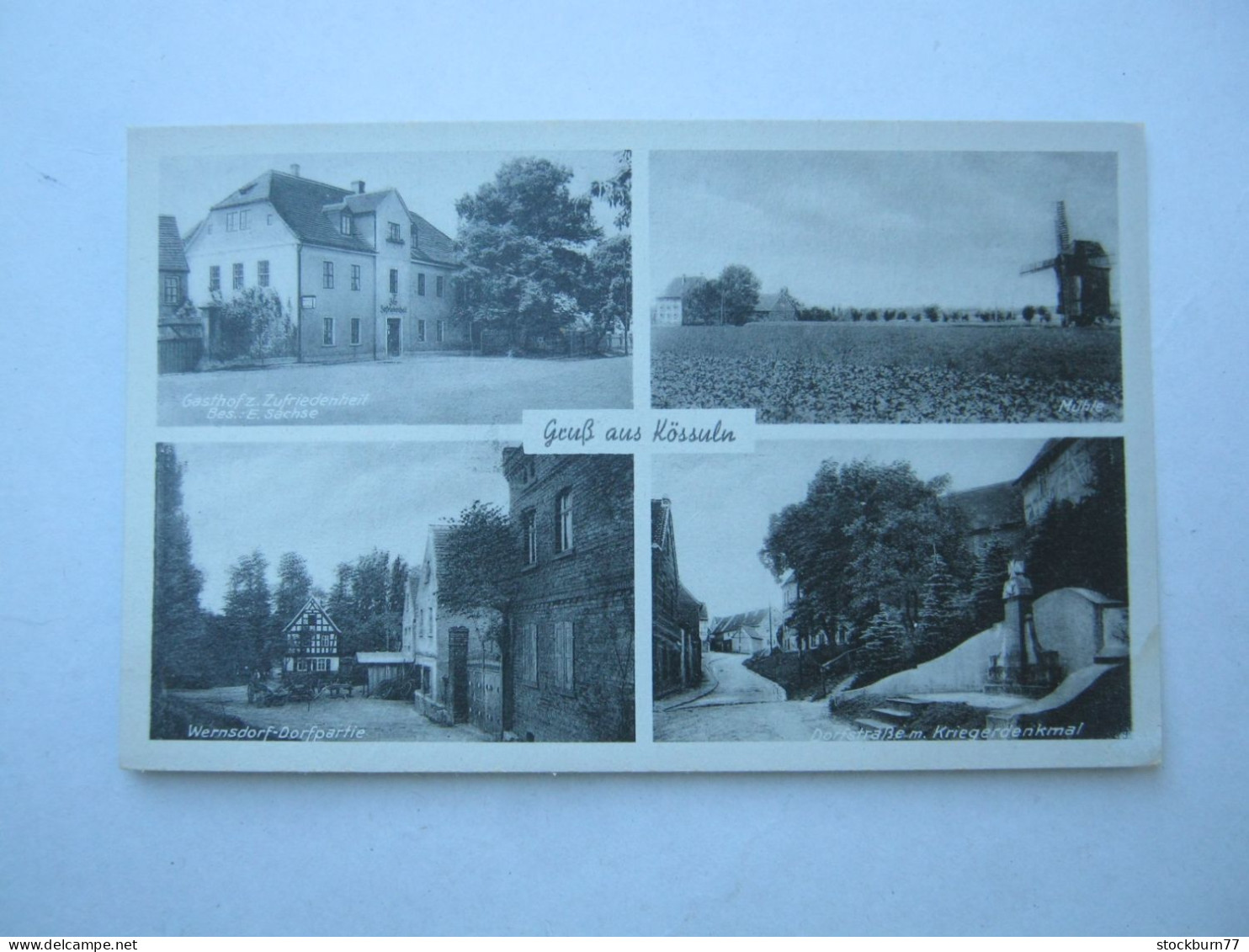 TEUCHERN  Kössuln , Windmühle    , schöne Karte  um 1940