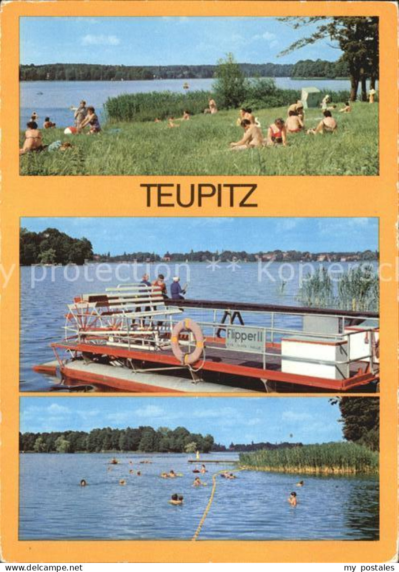 Teupitz Am Teupitzer See Badestrand Boot