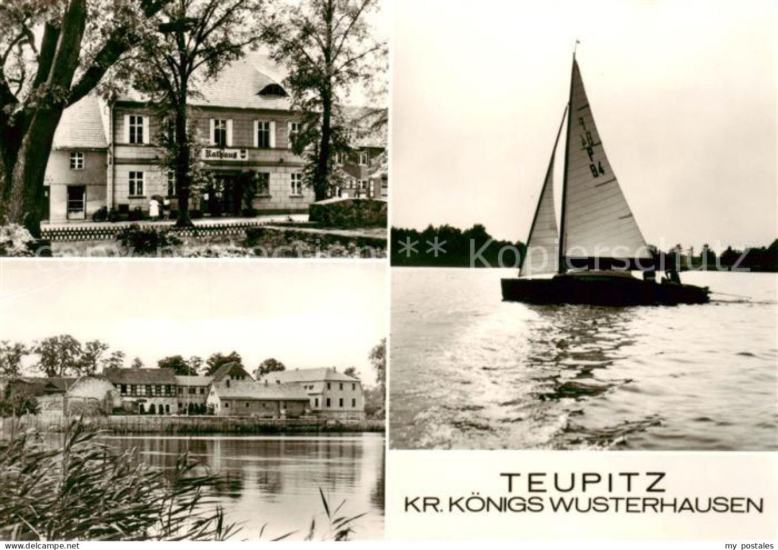 Teupitz Rathaus Hotels Segelboot