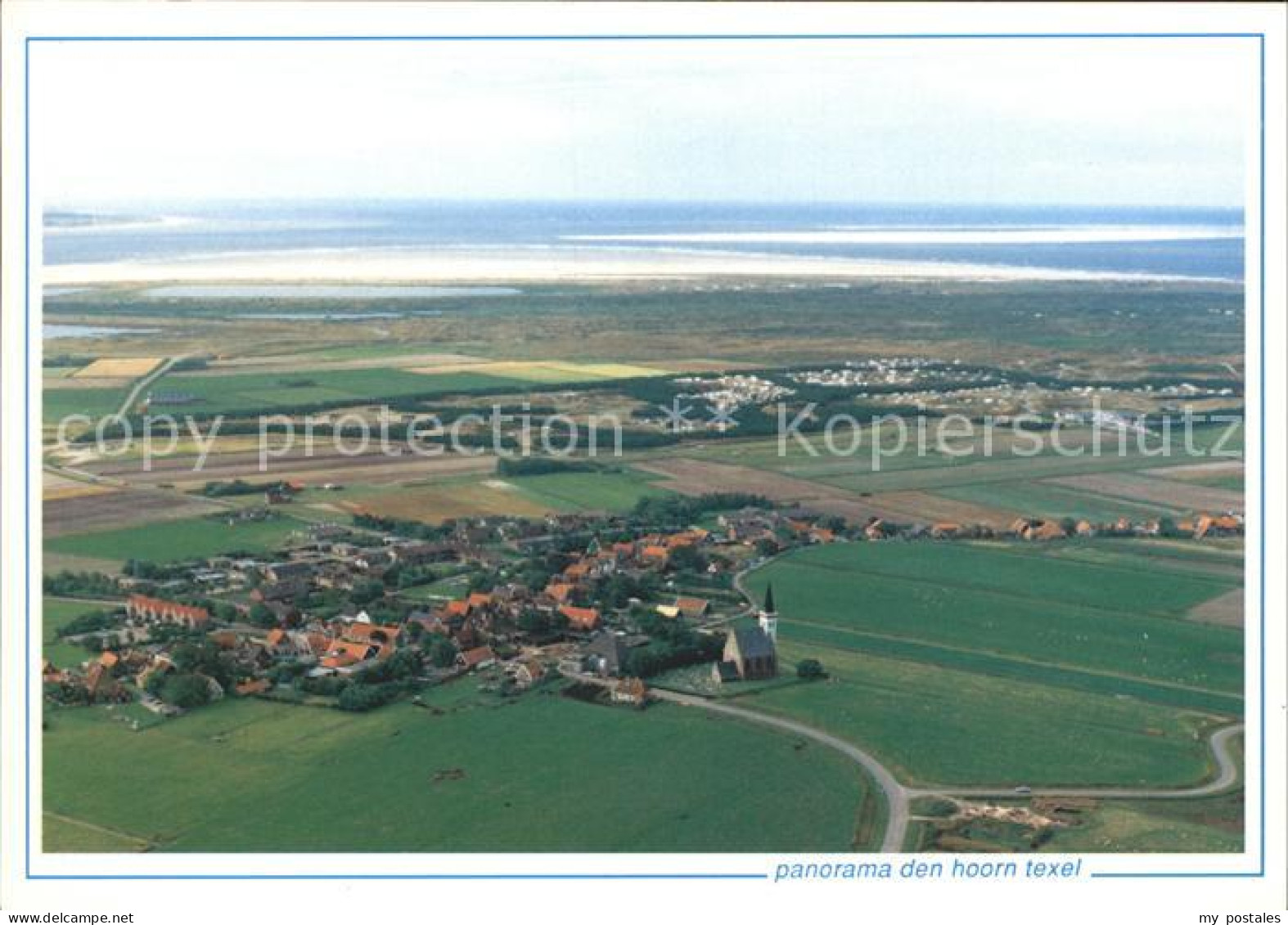 Texel Panorama den Hoorn Fliegeraufnahme