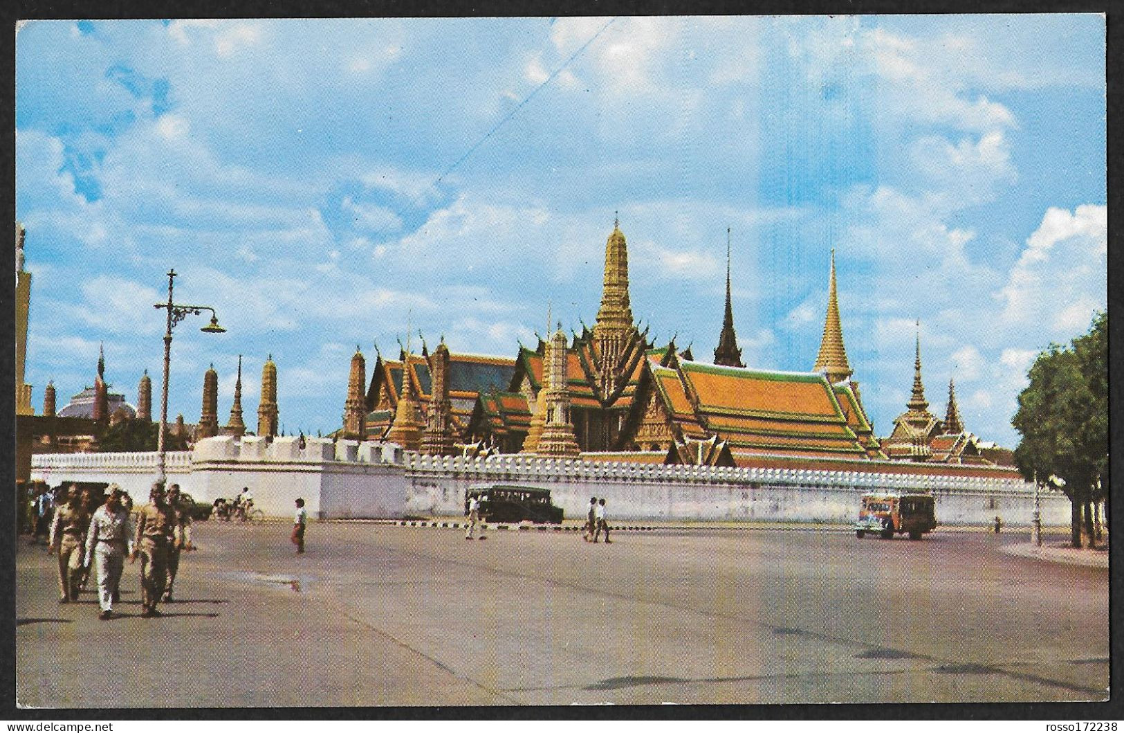 Thailand Bangkok postcard used 1965