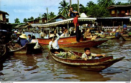 CPSM Thailand Thailand Wat Sai Floating market Bangkok