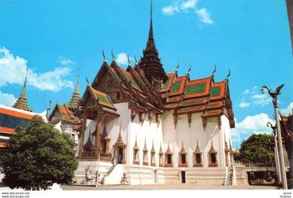 POSTAL   BANGKOK  -THAILAND  -THE DUSIT MAHAPRASAD HAll  OF THE GRAND PALACE