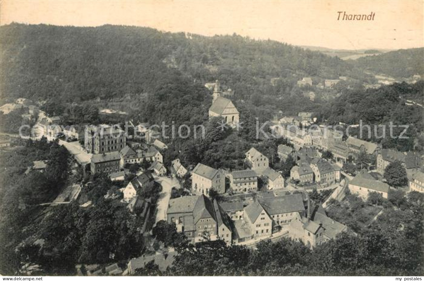 Tharandt Panorama Talblick