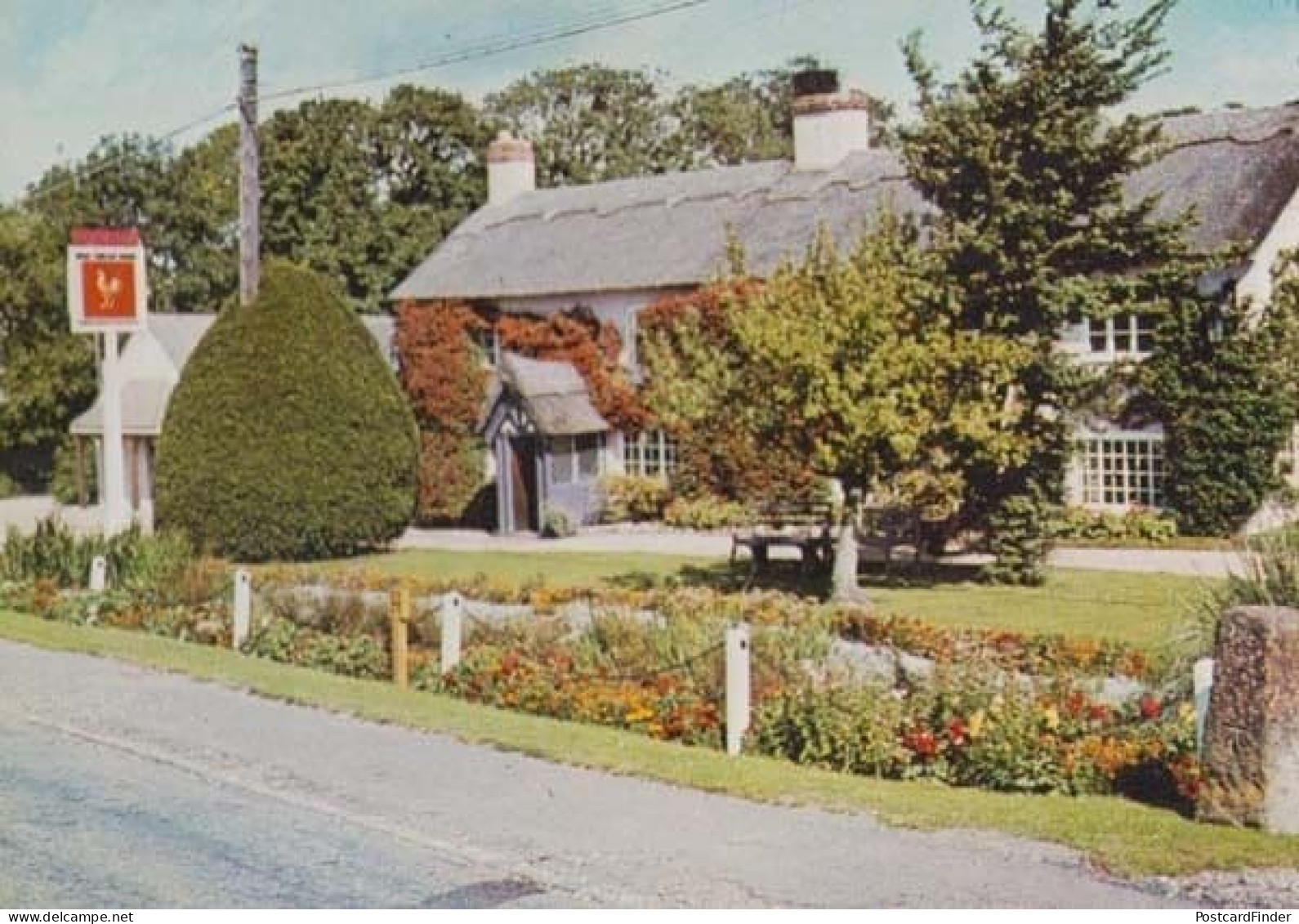 The Fountain Inn Longhton Longton Bucks Buckinghamshire Vintage Postcard