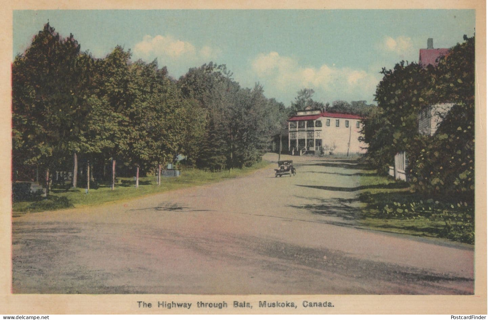 The Highway Through Mala Muskoka Canada Old Postcard