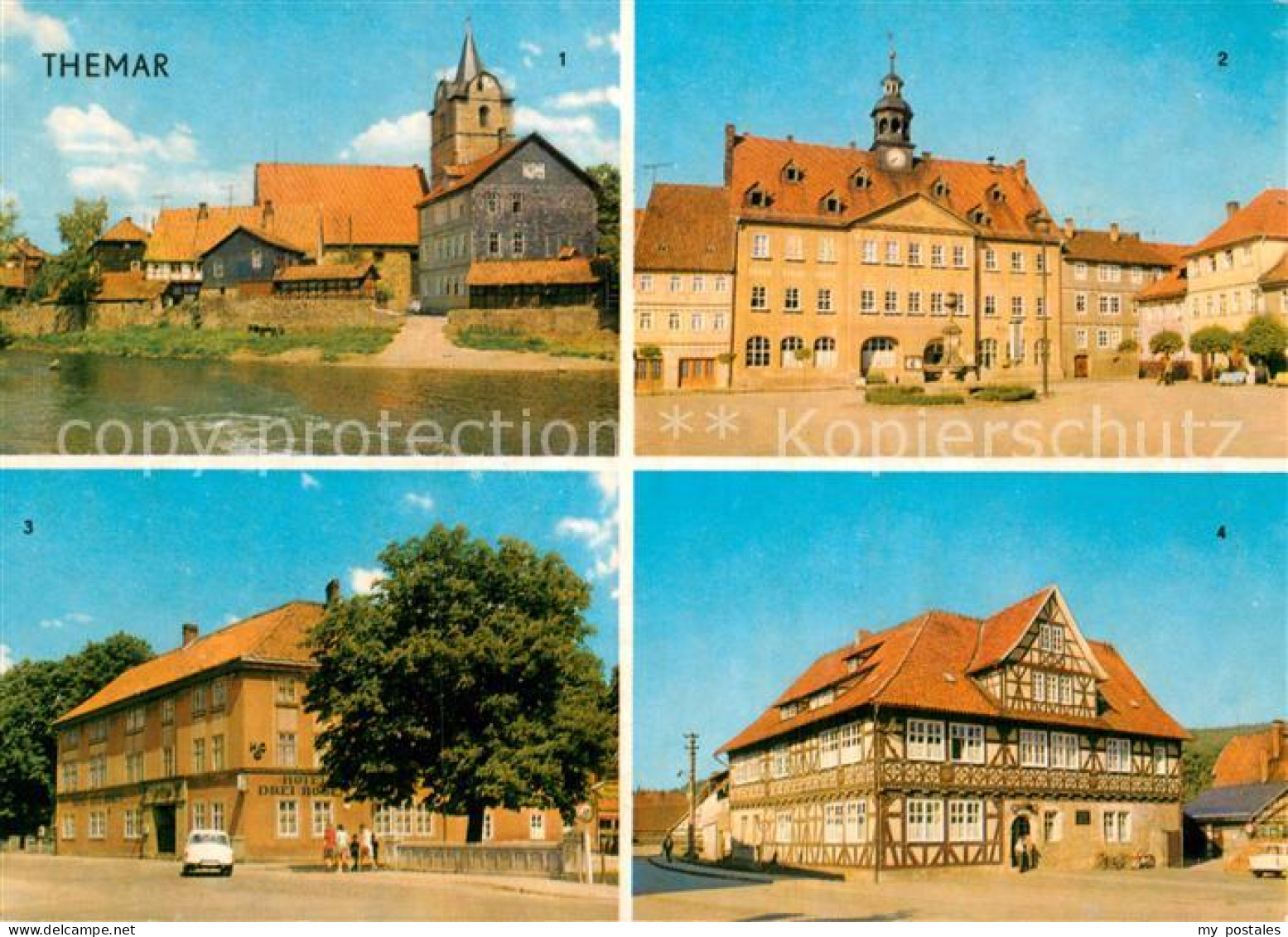 Themar An der Werra Rathaus HO Hotel Drei Rosen Landambulatorium