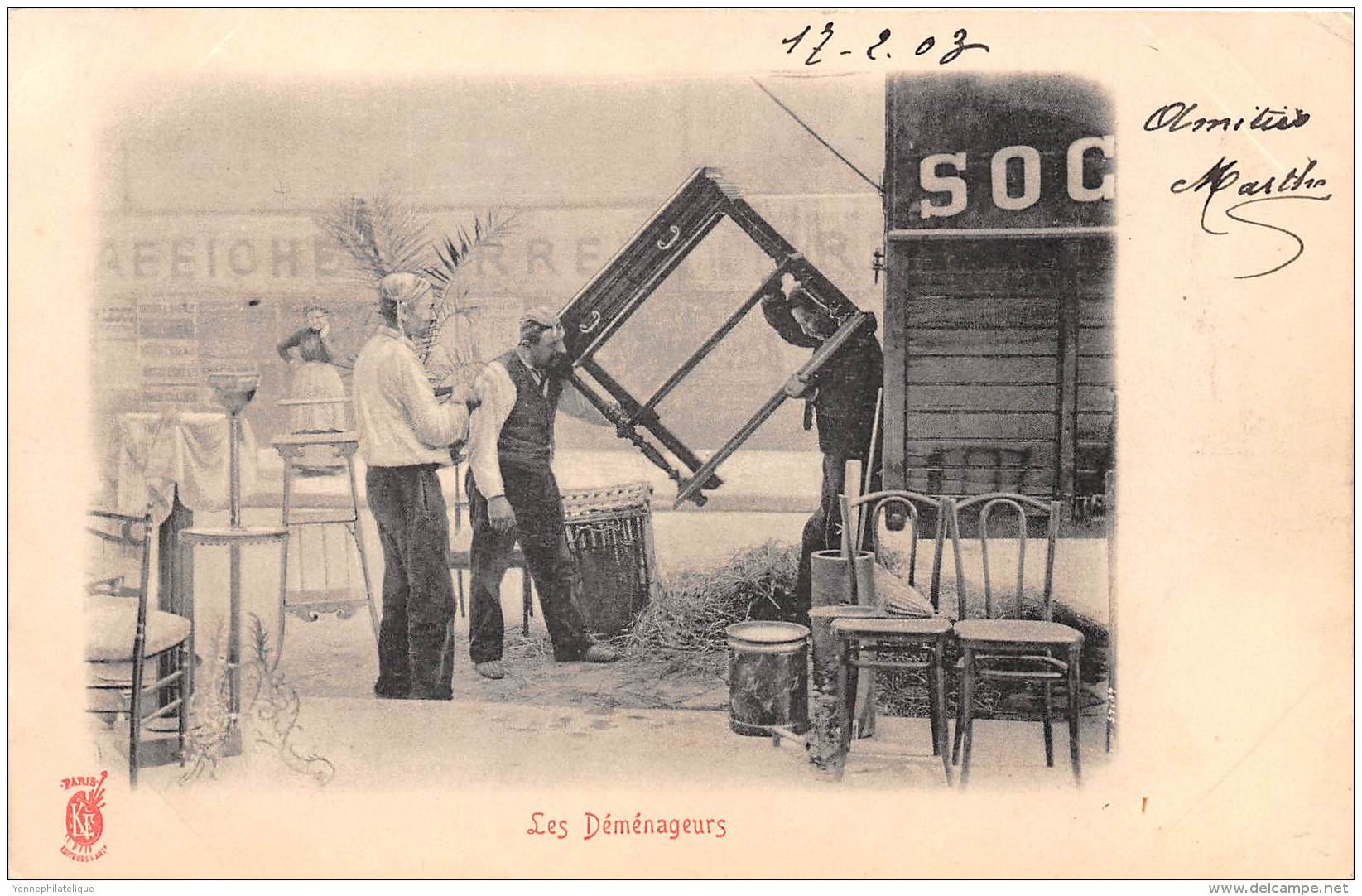 THEME DEMENAGEMENT / Paris - Les déménageurs - série KF