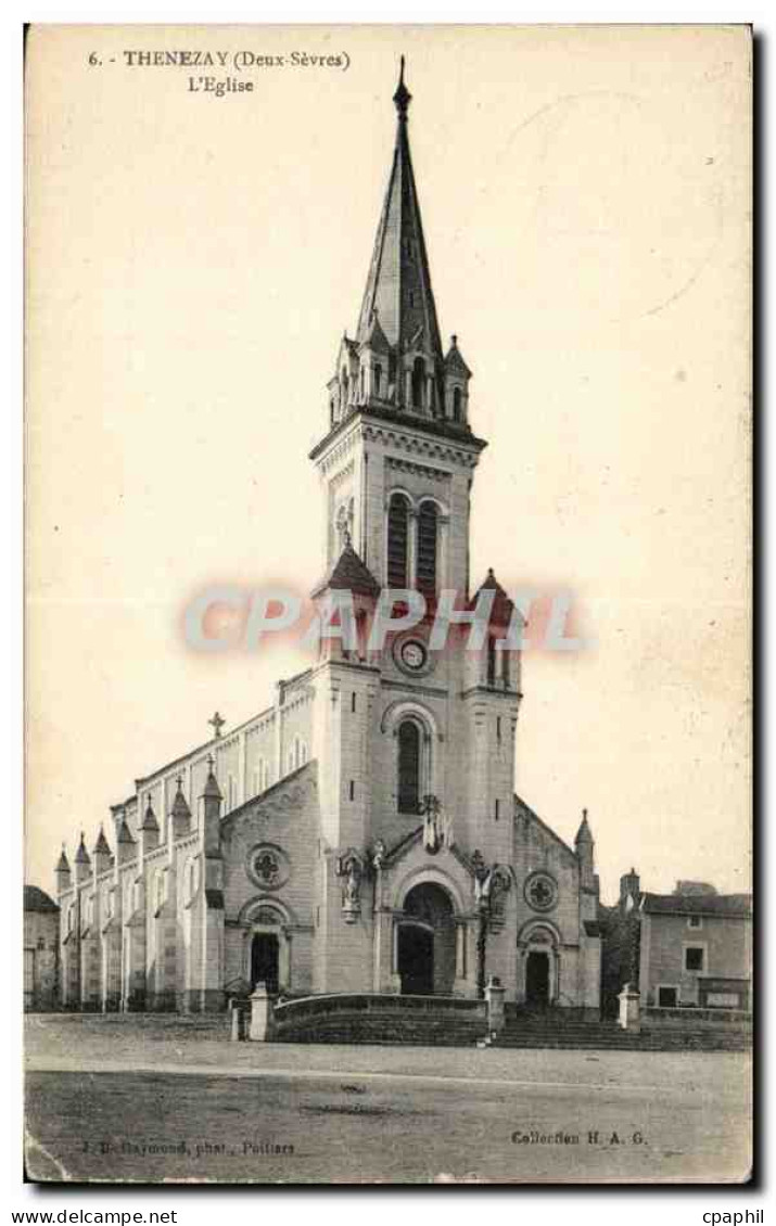 Thenezay - L'Eglise - CPA