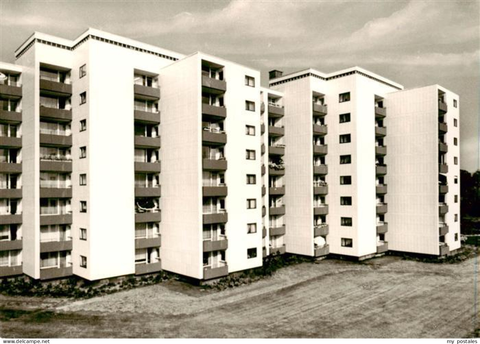 Thesdorf Pinneberg Wohnsiedlung Hochhaeuser Verlagsstempel