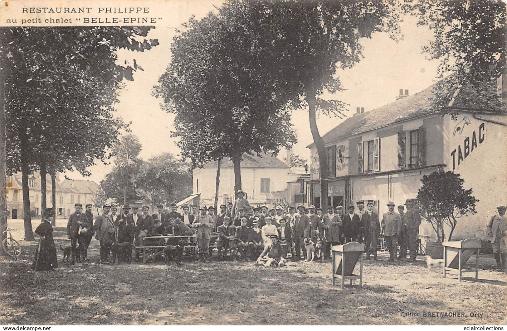 Thiais           94         Restaurant Philippe . Au Petit Chalet. Belle-Epine. Jeu de la Grenouille       ( voir scan )