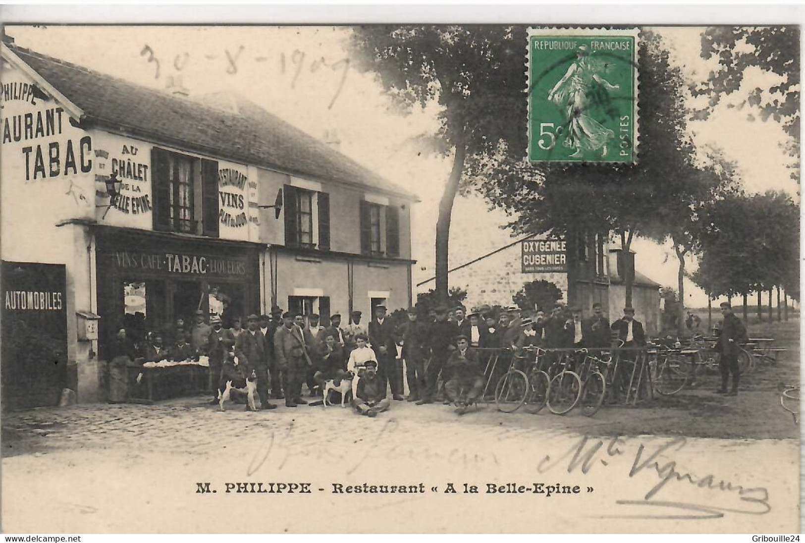 THIAIS  RESTAURANT   " A LA BELLE EPINE "