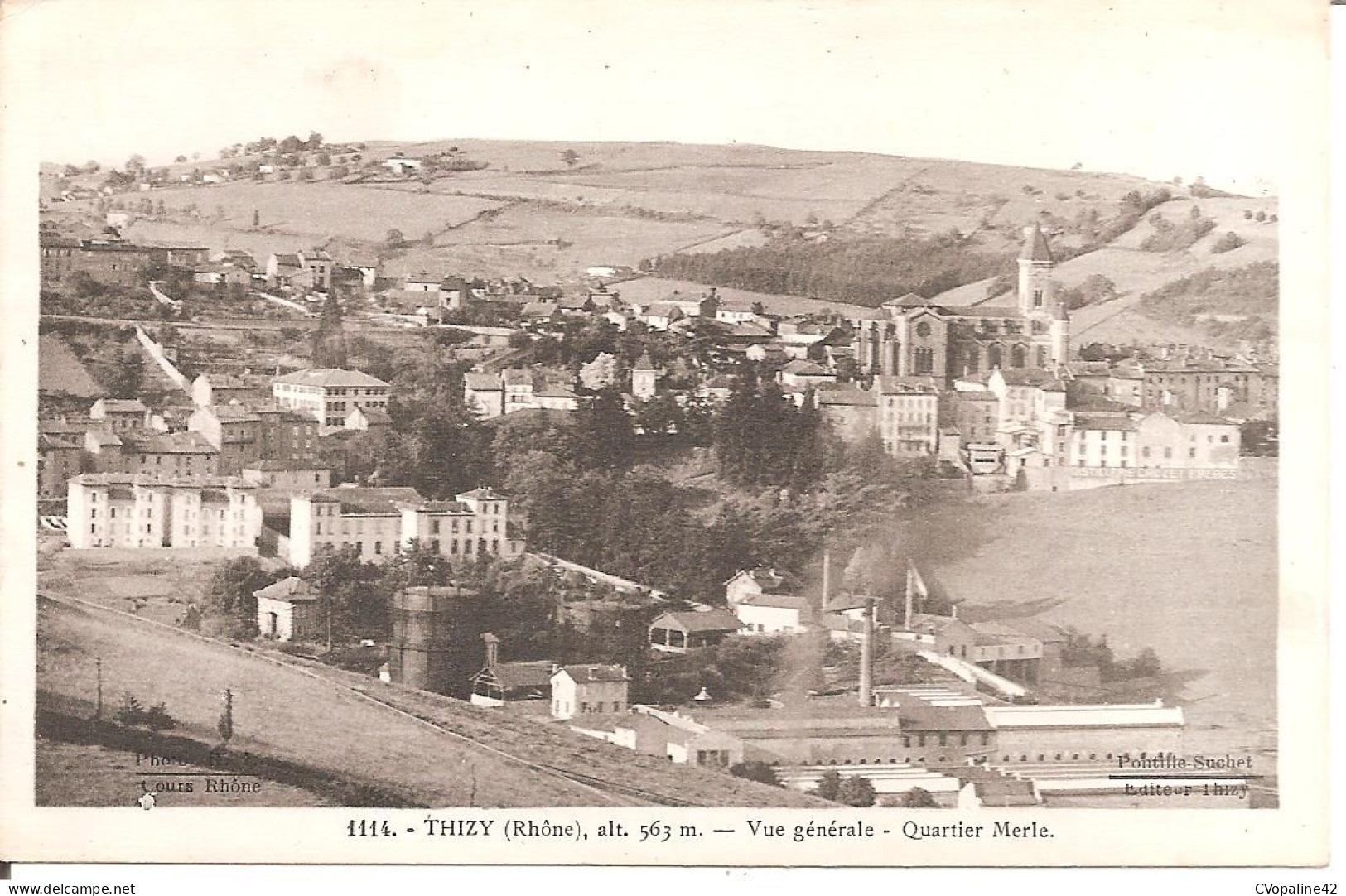 THIZY (69) Vue Générale - Quartier Merle