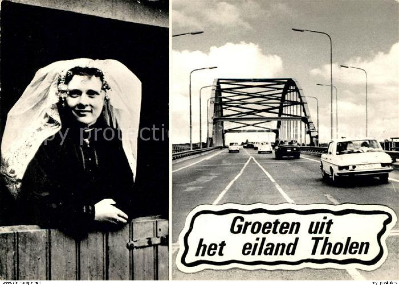 Tholen Insel Hollaendische Tracht Bruecke