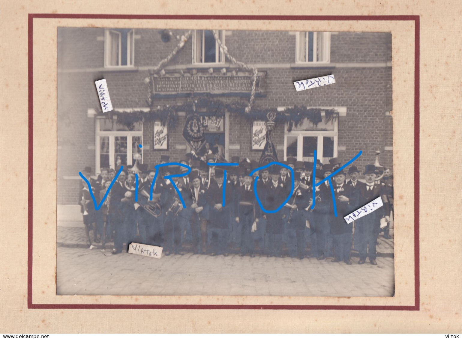 Thollembeek Tollembeek :  FOTO : Fanfare  100 jarig bestaan   ( 29 x 22 cm ) zie ook  andere foto