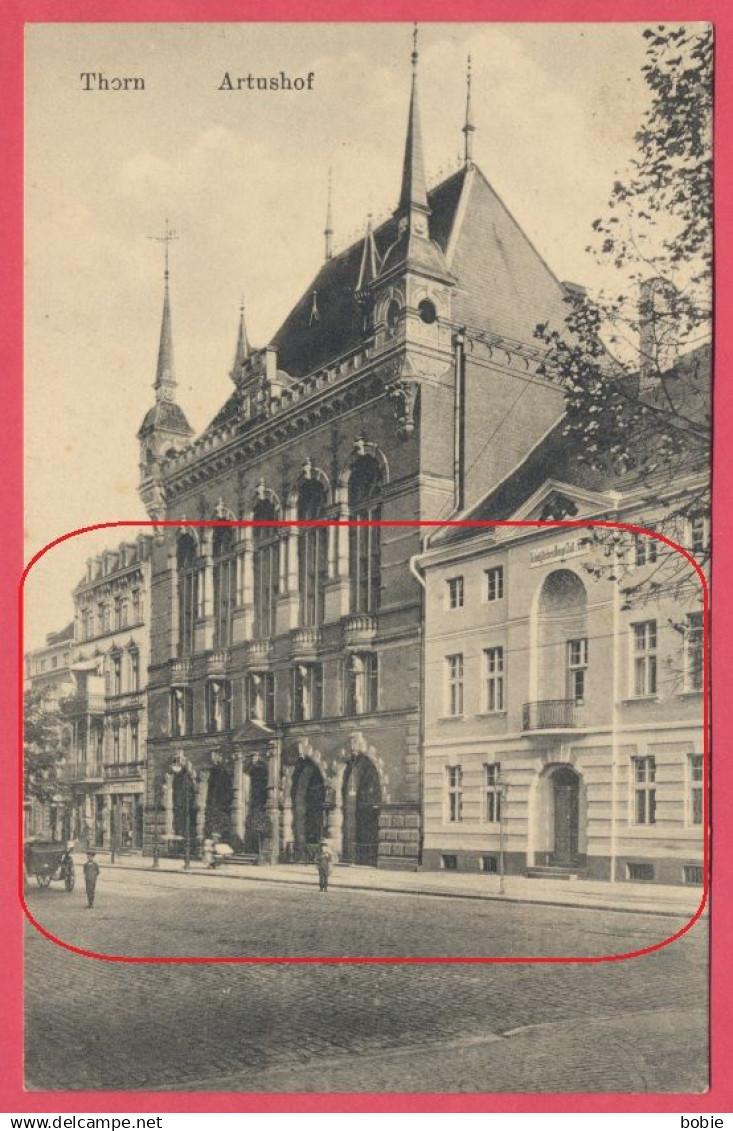 Thorn = Toruń - Polska Polen Poland : Artushof / Feldpost " Minenwerfer Ers. Batl. 2 in Thorn " Krieg 1914-18.
